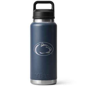 Yeti 36oz navy bottle with Penn State Athletic logo image